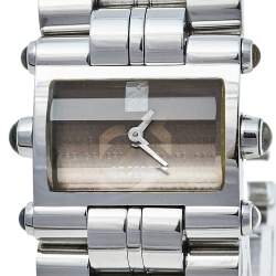 GF Ferre Brown Stainless Steel GF.9004L Quartz Women's Wristwatch 28 mm