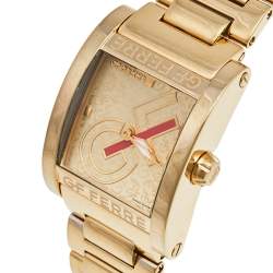 GF Ferre Champagne Gold Plated Stainless Steel GF.9046L/25M Women's Wristwatch 26 mm