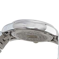 Pre Owned GF Ferre Silver Stainless Steel Diamond 9025L Women's Wristwatch 34 mm