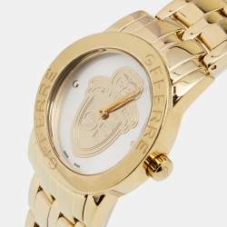 Pre Owned Gianfranco Ferre Silver Gold Tone Stainless Steel 9085L Women's Wristwatch 32 mm
