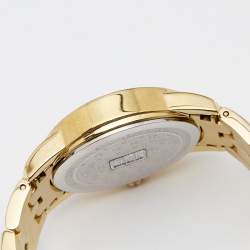 Pre Owned Gianfranco Ferre Silver Gold Tone Stainless Steel 9085L Women's Wristwatch 32 mm