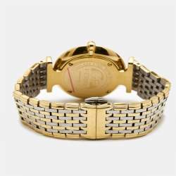 Pre Owned GF Ferre Mother Of Pearl Crystal Embellished Two-Tone Stainless Steel GPGP7440.1.2 Women's Wristwatch 31.50 mm