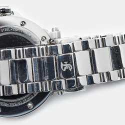 Pre Owned Gianfranco Ferre Black Mother of Pearl Stainless Steel Diamond Collection GF-L-13045 Women's Wristwatch 38 mm