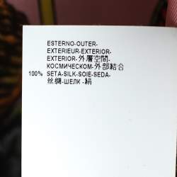 Pre Owned Versace Pink Printed Silk Oversized Shirt M