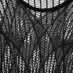 Pre Owned Gianni Versace Black Knit Long Sleeve Top L