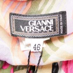 Gianni Versace  Multicolor Printed Silk Top L