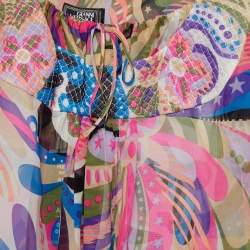 Gianni Versace  Multicolor Printed Silk Top L