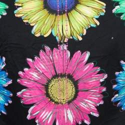 Gianni Versace Multicolor Floral Print Cotton Hook Front  Jacket L