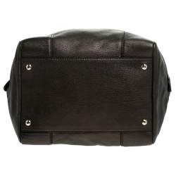 Pre Owned Versace Dark Bronze Leather Vanitas Satchel