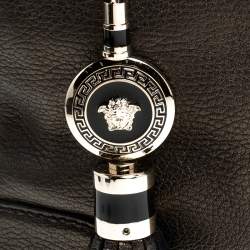 Pre Owned Versace Dark Bronze Leather Vanitas Satchel