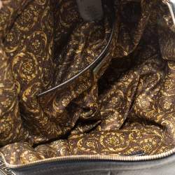 Pre Owned Versace Dark Bronze Leather Vanitas Satchel