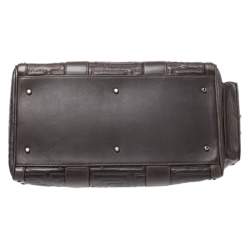 Versace Military Green Leather Snap Out Of It Satchel