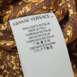 Pre Owned Gianni Versace Red Leather Medusa Charm Satchel