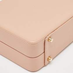 Gianvito Rossi Dusty Pink Leather Vali Top Handle Bag