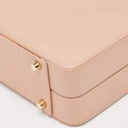 Gianvito Rossi Dusty Pink Leather Vali Top Handle Bag