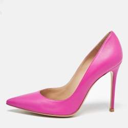 Pre Owned Gianvito Rossi Pink Calf Leather Gianvito 105 Pumps Size 40