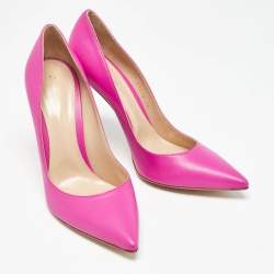Pre Owned Gianvito Rossi Pink Calf Leather Gianvito 105 Pumps Size 40