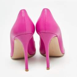 Pre Owned Gianvito Rossi Pink Calf Leather Gianvito 105 Pumps Size 40