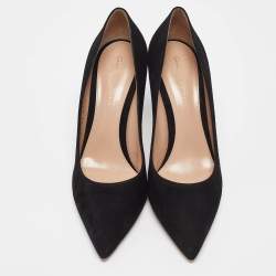 Pre Owned Gianvito Rossi Black Suede Gianvito Pumps Size 39