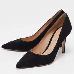 Pre Owned Gianvito Rossi Black Suede Gianvito Pumps Size 39