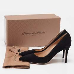 Pre Owned Gianvito Rossi Black Suede Gianvito Pumps Size 39