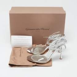 Gianvito Rossi Transparent PVC and Leather Spice Sandals Size 39.5