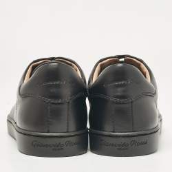 Pre Owned Gianvito Rossi Black Leather Low Top Sneakers Size 38.5