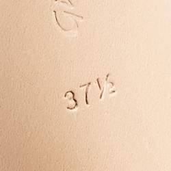 Pre Owned Gianvito Rossi Green Leather Slide Sandals Size 37.5