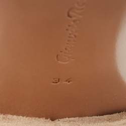 Pre Owned Gianvito Rossi Beige Suede Versilia Sandals Size 34