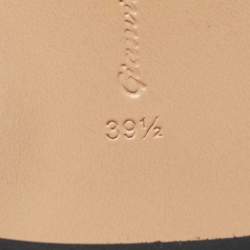 Pre Owned Gianvito Rossi Black Suede Piper Block Heel Pumps Size 39.5