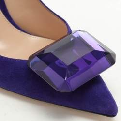 Gianvito Rossi Purple Suede Jaipur Pumps Size 36