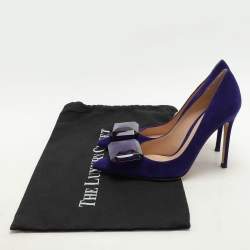 Gianvito Rossi Purple Suede Jaipur Pumps Size 36