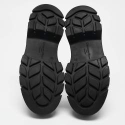 Pre Owned Gianvito Rossi Black Leather Montey Ankle Boots Size 37.5