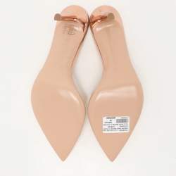 Pre Owned Gianvito Rossi Transparent PVC Elle Slide Sandals Size 38