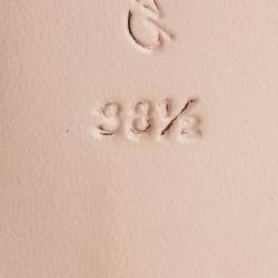 Pre Owned Gianvito Rossi Pink PVC and Suede Slingback Pumps Size 38.5