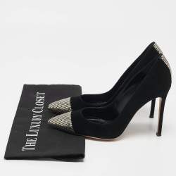 Pre Owned Gianvito Rossi Black Suede Camnero Nero Pumps Size 37