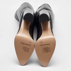 Pre Owned Gianvito Rossi Black Leather Knee Length Boots Size 36