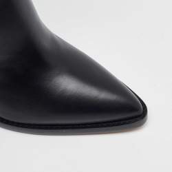 Pre Owned Gianvito Rossi Black Leather Knee Length Boots Size 36