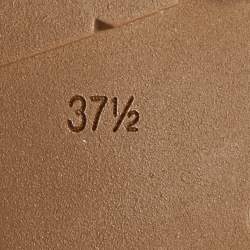 Pre Owned Gianvito Rossi Brown Leather Martis Combat Boots Size 37.5