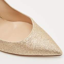 Gianvito Rossi Gold Glitter Gianvito Pumps Size 38.5