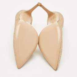 Gianvito Rossi Gold Glitter Gianvito Pumps Size 38.5