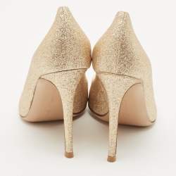 Gianvito Rossi Gold Glitter Gianvito Pumps Size 38.5