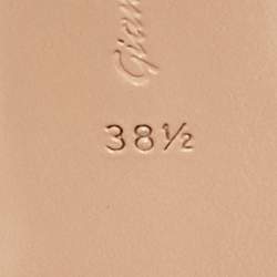 Pre Owned Gianvito Rossi Transparent/Black Leather and PVC Nikita Over The Knee Length Boots Size 38.5