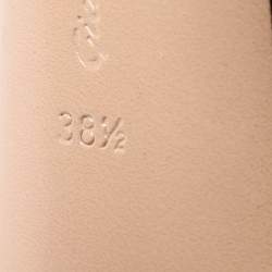 Pre Owned Gianvito Rossi Grey Suede Platform Mid Calf Boots Size 38.5