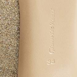 Pre Owned Gianvito Rossi Gold Glitter Gianvito Pumps Size 38