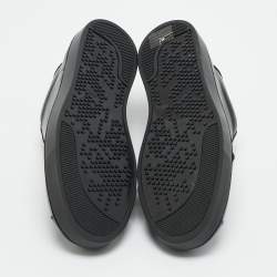 Pre Owned Gianvito Rossi Black Leather Ribbon Low Top Sneakers Size 39