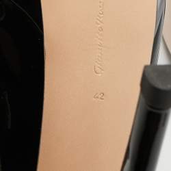 Pre Owned Gianvito Rossi Black Patent Leather Dasha Platform Pumps Size 42