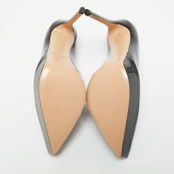 Pre Owned Gianvito Rossi Black Patent Leather Dasha Platform Pumps Size 42