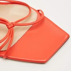 مملوكة مسبقًا صندل جيانفيتو روسي جلد وردي معدني "سيلفي" مقاس 41