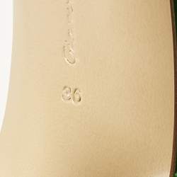 Pre Owned Gianvito Rossi Jaipur Size 36 Green Satin Mules